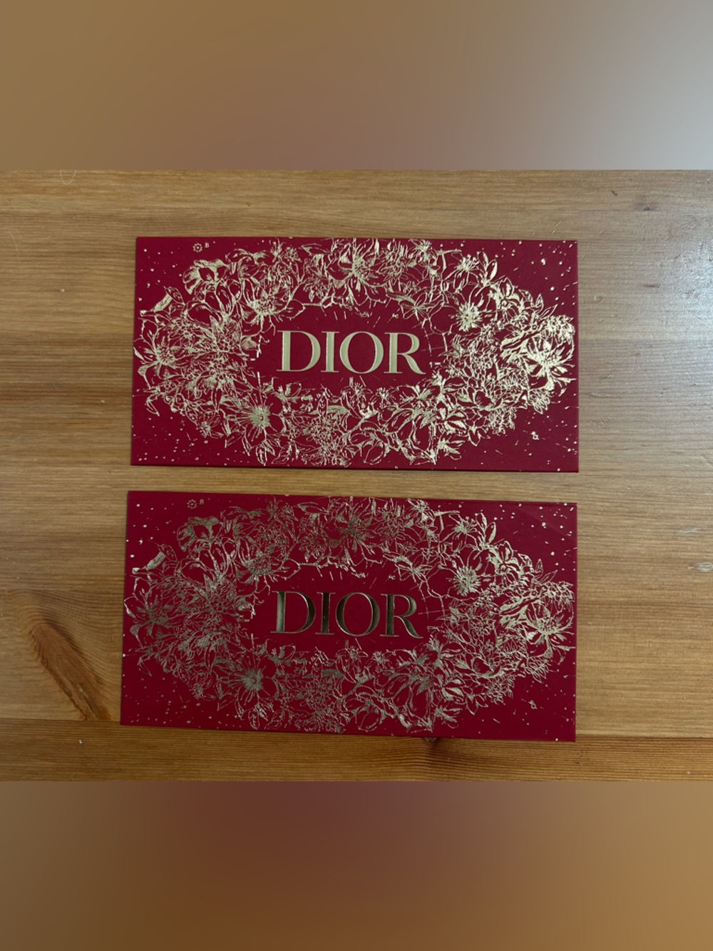 Dior lucky star set of 2 envelopes